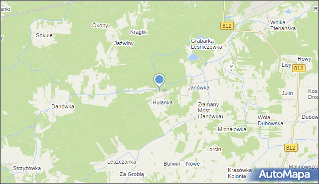 mapa Młyniec, Młyniec gmina Biała Podlaska na mapie Targeo